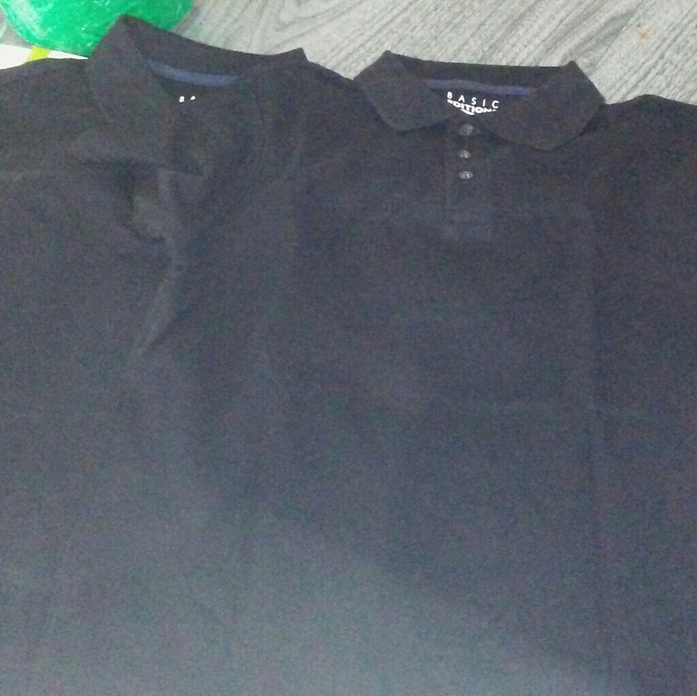 Boys black polos